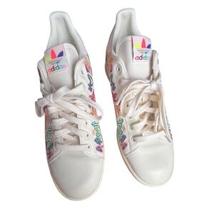 Adidas Stan Smith Love Unites Pride Edition Sneakers Men’s Size 9.5  Women’s 11
